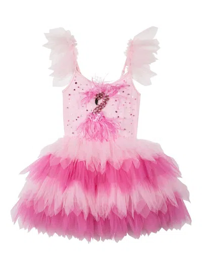 Tutu Du Monde Kids' Bella Flamingo Tutu Dress In Pink