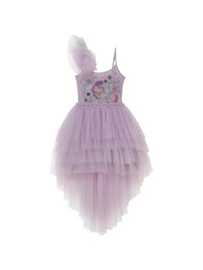 Tutu Du Monde Blooming Bouquet Bead-embellished Ruffled Dress In Pink