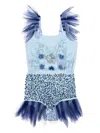 Tutu Du Monde Bluebird Onesie In Blue