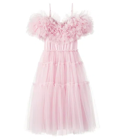 Tutu Du Monde Kids' Carnation Ruffled Tulle Dress In Pink