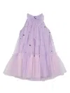 Tutu Du Monde Coco Chrome Tulle Dress In Purple
