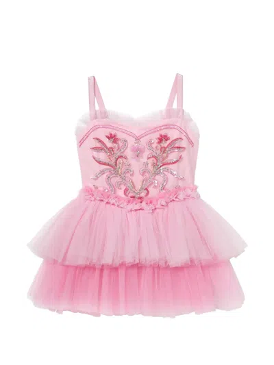 Tutu Du Monde Kids' Coral Blush Tulle Dress In Pink