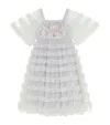 Tutu Du Monde Cotton Blooming Blossom Dress In Silver