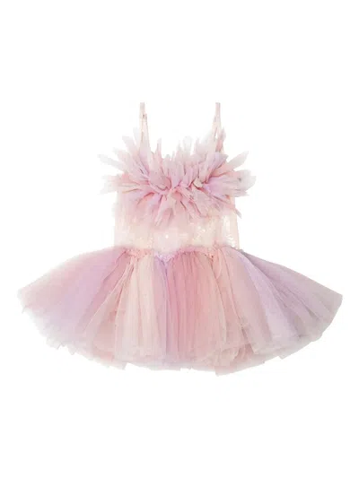 Tutu Du Monde Babies' Crescent Moon Tutu Dress In Pearl Mix