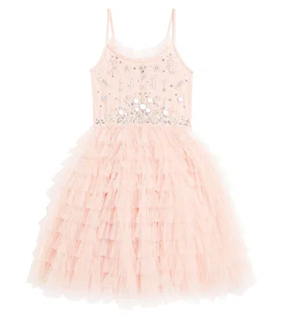 Tutu Du Monde Kids' Crystal Palace缀饰层叠连衣裙 In Pink