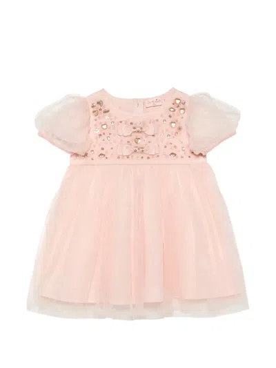 Tutu Du Monde Babies' Crystal-embellishment Tulle Dress In Pink