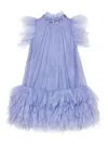 Tutu Du Monde Dahlia Embellished Tulle Dress In Purple