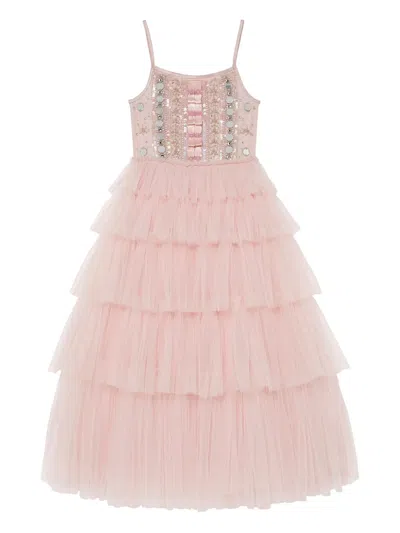 Tutu Du Monde Kids' Dutchess Dream Embellished Dress In Pink