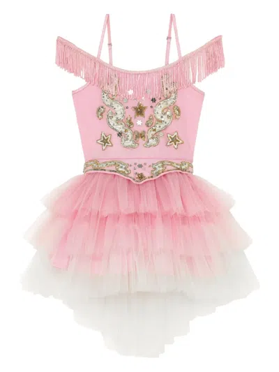 Tutu Du Monde Kids' Embellished Tulle Dress In Pink