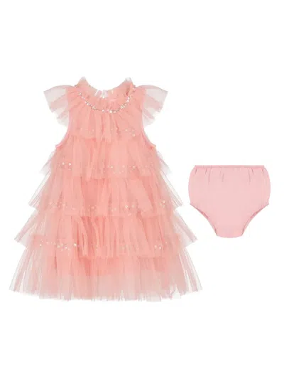 Tutu Du Monde Babies' Embellished Tulle Dress In Pink