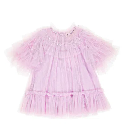 Tutu Du Monde Kids' Embellished Tulle Top In Lupine