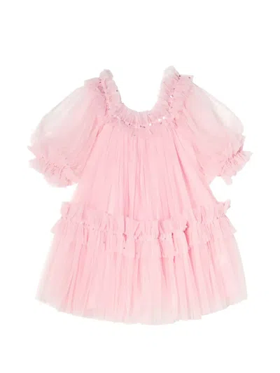 Tutu Du Monde Kids' Encore Angel Sequin-embellished Ruffled Dress In Pink