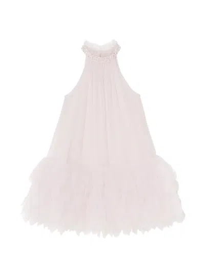 Tutu Du Monde Kids' Esme Tulle Embellished Tiered Dress In White