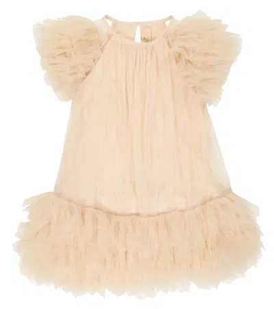 Tutu Du Monde Kids' Etoile Tulle Dress In Nougat