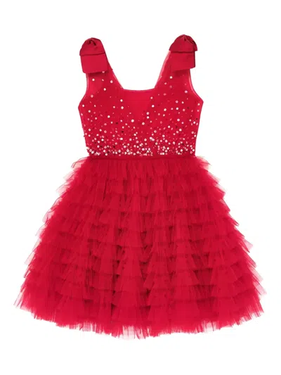Tutu Du Monde Kids' Euphoria Sequin-embellished Tutu Dress In Red