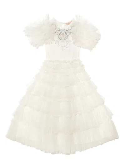 Tutu Du Monde Kids' Evia Cotton Tutu Dress In White