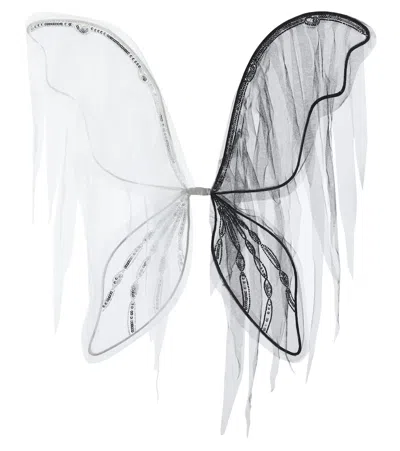 Tutu Du Monde Kids' Fallen Light Embellished Tulle Wings In Black