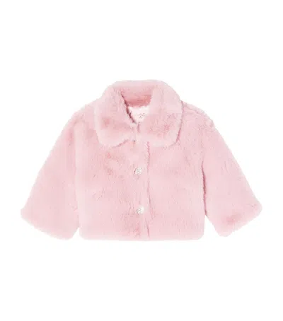 Tutu Du Monde Kids'  Faux Fur Furberry Jacket In White