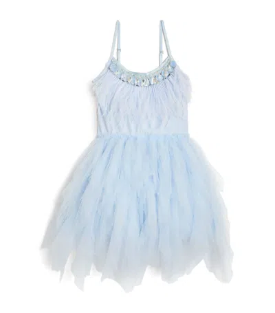 Tutu Du Monde Kids' Feather-trim Swan Queen Dress (2-12 Years) In Blue