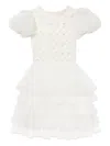 Tutu Du Monde Floral Lattice Tulle Dress In Neutrals