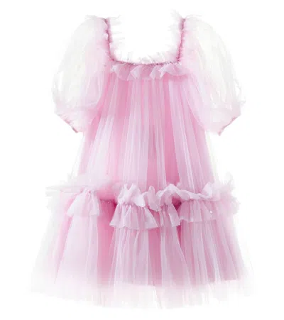 Tutu Du Monde Kids' Fraisier Embellished Tulle Dress In Pink