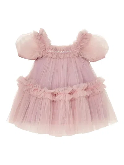 Tutu Du Monde Babies' Fraisier Tulle Ruffled Party Dress In Pink