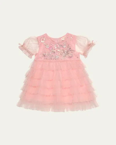 Tutu Du Monde Kids' Girl's Gardens Gate Embellished Tutu Dress In French Rose