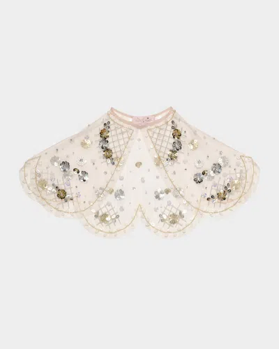 Tutu Du Monde Kids' Girl's Golden Daisies Cape In Pink
