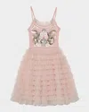 Tutu Du Monde Ruffle-detail Tulle Dress In Pink