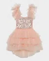 Tutu Du Monde Ruffle-detail Tulle Dress In Pink