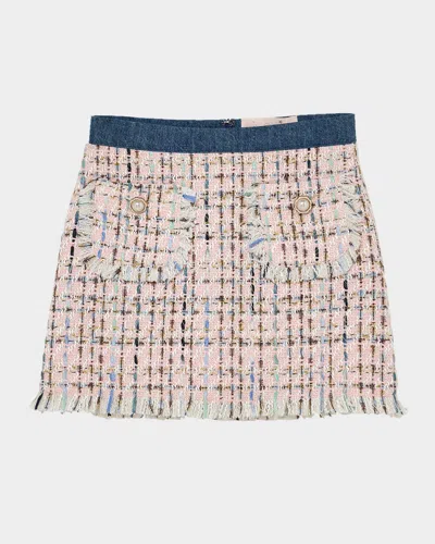 Tutu Du Monde Kids' Girl's Texas Tweed Mini Skirt In Pink