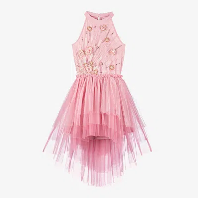 Tutu Du Monde Kids'  Girls Pink Beaded Tulle Dress