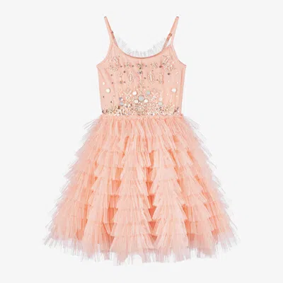 Tutu Du Monde Kids'  Girls Pink Dress Beaded Tulle Tutu Dress