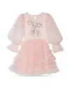 Tutu Du Monde Tulle And Jersey Dress In Pink Cloud