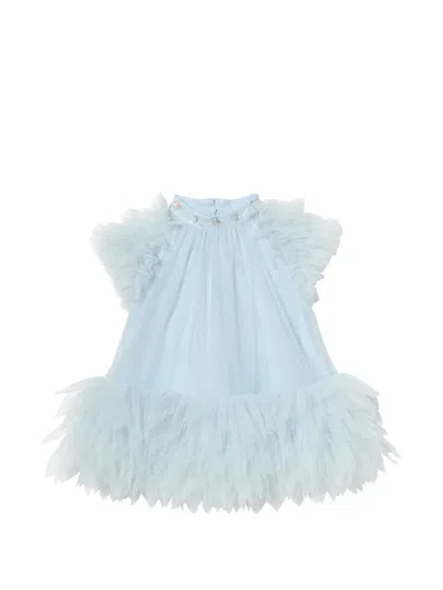 Tutu Du Monde Babies' Glitter Tulle Dress In Blue