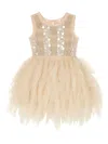 Tutu Du Monde Glitz Sequin-embellished Dress In Neutral