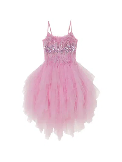 Tutu Du Monde Glitz Sequin-embellished Ruffled Dress In Pink