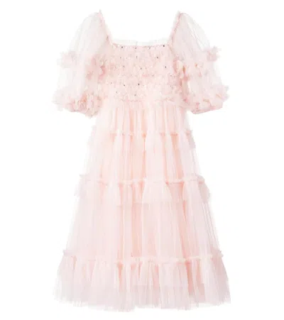 Tutu Du Monde Kids' Halcyon Sequined Tiered Tulle Dress In Pink