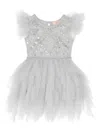 Tutu Du Monde Hall Of Mirrors Embellished Tulle Party Dress In Gray