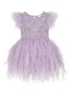 Tutu Du Monde Hall Of Mirrors Ruffled Embellished Dress In Purple