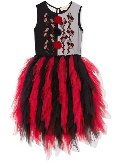 Tutu Du Monde Kids' Hello Scream Tutu Dress In Black