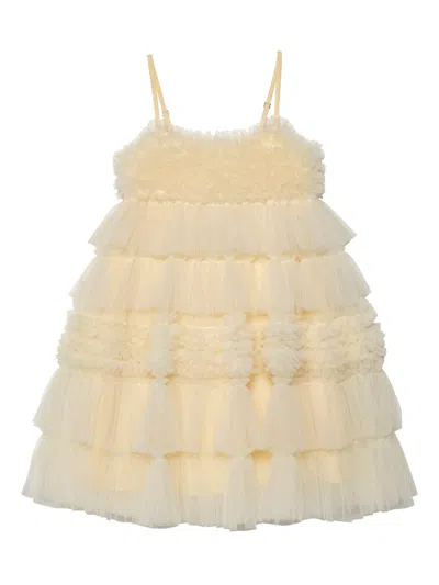 Tutu Du Monde Kids' High Tier Tulle Dress In Yellow