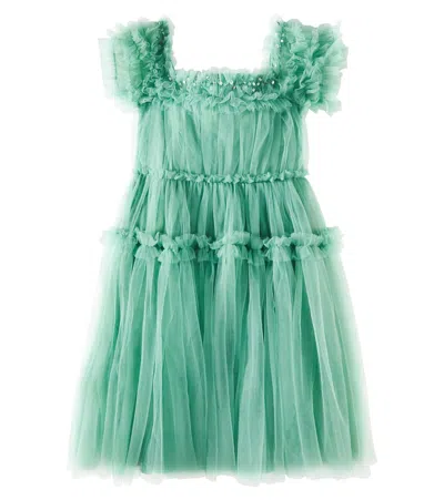 Tutu Du Monde Kids' Higher Love Gathered Tulle Dress In Green