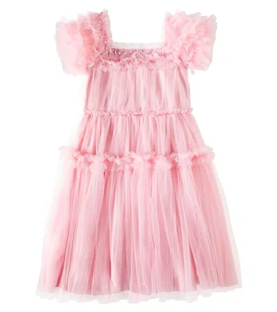 Tutu Du Monde Kids' Higher Love Gathered Tulle Dress In Pink