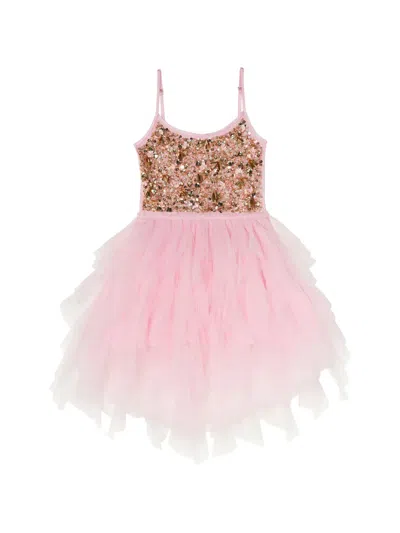 Tutu Du Monde Kids' Hollywood Halo Sequin-embellished Dress In Pink