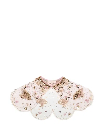 Tutu Du Monde Kids' Hollywood Halo Sequin-embellished Tulle Cape In White