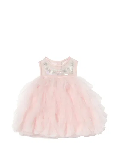 Tutu Du Monde Babies' Iridescent Muse Tulle Dress In Pink