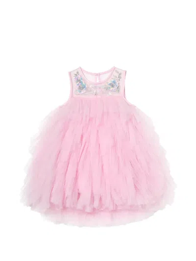 Tutu Du Monde Kids' Iridescent Muse Tulle Dress In Pink