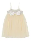 Tutu Du Monde Jolie Sequin-embellished Bow Dress In Neutral