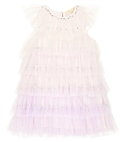 Tutu Du Monde Kids' Josette Embellished Tulle Dress In Crystal Pink Mix